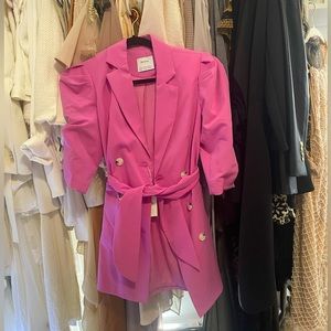 Bershka Pink Blazer Dress